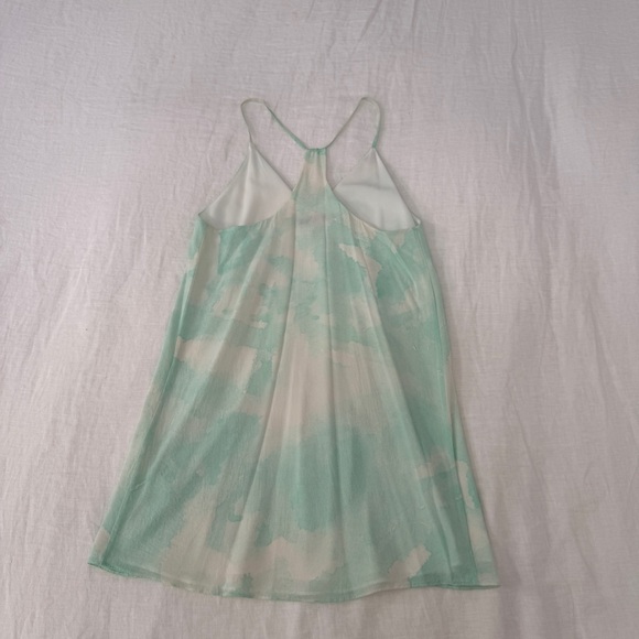 Alice + Olivia Silk Green and White Mini Dress - Picture 4 of 4
